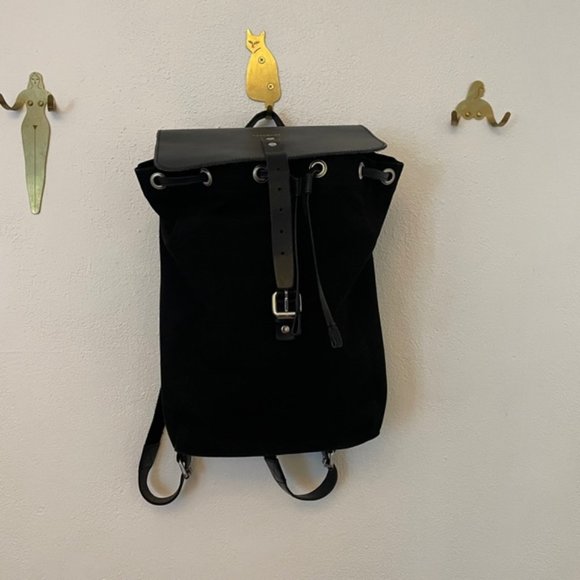 Sandqvist canvas & leather back pack main image 8